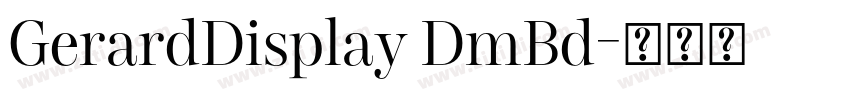 GerardDisplay DmBd字体转换